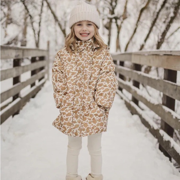 Rylee + Cru Puffer Jacket Golden Gardens - Picture 1 of 3